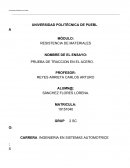 PRUEBA DE TRACCION EN EL ACERO