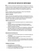 OPCIÓN DE NEGOCIO RENTABLE