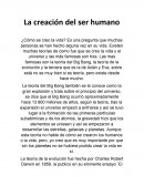 Teorías de la creación del ser humano
