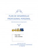 Plan de desarrollo profesional personal. Administracion de capacitacion