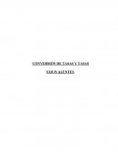CONVERSIÓN DE TASAS Y TASAS EQUIVALENTES