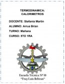 TERMODINAMICA: CALORIMETROS