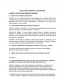 RELACIONES HUMANAS CUESTIONARIO