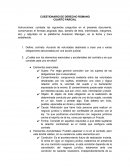 CUESTIONARIO DE DERECHO ROMANO