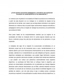 Como generar escenarios pedagógicos y educativos que produzcan un cambio de comportamiento en los espectadores?