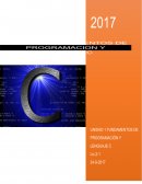 UNIDAD 1 FUNDAMENTOS DE PROGRAMACION Y LENGUAJE C