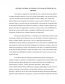 GESTION, CONTROL ACCIONES CLAVES PARA EL ÉXITO DE UNA EMPRESA