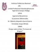 Ensayo sobre el libro “En busca de Klingsor”