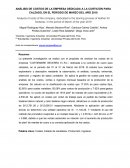 ANÁLISIS DE COSTOS DE LA EMPRESA DEDICADA A LA CURTICIÓN PARA CALZADO