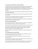 Mapa conceptual. Las empresas familiares