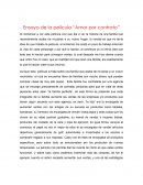 Ensayo de la película “Amor por contrato”