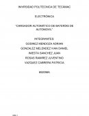 ELECTRÓNICA “CARGADOR AUTOMÁTICO DE BATERÍAS DE AUTOMOVIL”