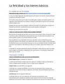 La felicidad y los bienes básicos