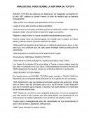 ANALISIS DEL VIDEO SOBRE LA HISTORIA DE TOYOTA