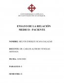 ENSAYO DE LA RELACIÓN MEDICO - PACIENTE