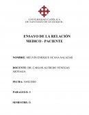 ENSAYO DE LA RELACIÓN MEDICO - PACIENTE