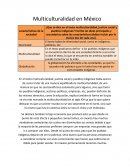 Multiculturalidad en México