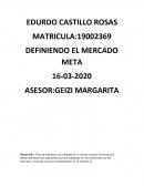 DEFINIENDO EL MERCADO META