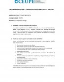 CASO 1- Dirección estratégica. INDITEC