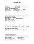 EXAMEN MENTAL