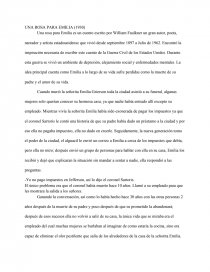 UNA ROSA PARA EMILIA (1930). Página 1