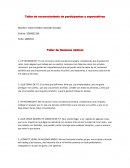 Taller de reconocimiento de participantes y expectativas