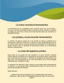 La nueva conciencia hermenéutica