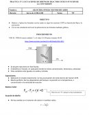 PRACTICA N° 3: ECUACIONES DE DISEÑO DE REACTOR CSTR EN FUNCION DE LA CONVERSION