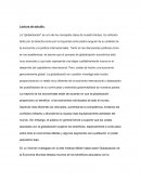 Lectura de estudio.Globalización