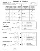 Formulario de Estadística descriptiva