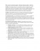 Ética, moral, conciencia grupal y relaciones interpersonales y afectivas