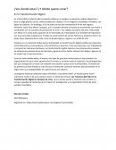 ¿Vos donde estas? ¿Y dónde queres estar?