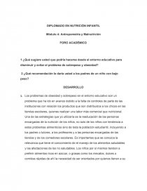 DIPLOMADO EN NUTRICIÓN INFANTIL Módulo 4: Antropometría y Malnutrición. Página 2