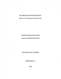 DIPLOMADO EN NUTRICIÓN INFANTIL Módulo 4: Antropometría y Malnutrición. Página 1