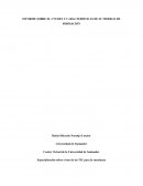 INFORME SOBRE EL CVUDES Y CARACTERÍSTICAS DE SU MODELO DE FORMACIÓN