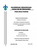Investigacion sobre calidad de vida laboral