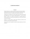 La población en Venezuela