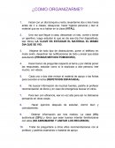 Pasos para organizarte