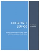 Calidad en el servicio