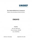 Ética, Responsabilidad Social y Transparencia