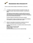 Manual del operador.Mantenimiento Sierra Horizontal