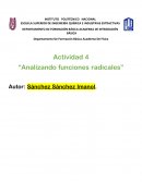 Actividad 4 “Analizando funciones radicales”