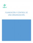 La planeación y control en la organización