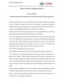 Concepto de Educación. Relación con el concepto de poder. Tipos de educación