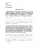 Ensayo sobre “Que hago por mi vida”