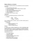 Metales utilizados en la industria