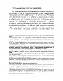 TUTELA JUDICIAL EFECTIVA EN MÉXICO