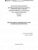 REFLEXION SOBRE EL COMPROMISO SOCIAL COMO DOCENTE DE EDUCACION ESPECIAL