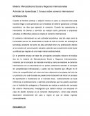 Ensayo sobre comercio internacional