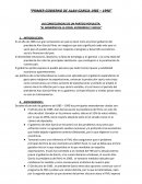 El gobierno de la crisis, economica y social